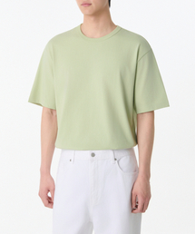リラックスフィットクルーネックTシャツ[ダスティミント]