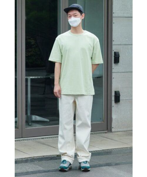 MUSINSA STANDARD（ムシンサスタンダード）の「リラックスフィットクルーネックTシャツ[ダスティミント]（Tシャツ/カットソー・メンズ・その他・MEDIUM/LARGE/X-LARGE/XX-LARGE/SMALL/XXX-LARGE）」の3枚目の写真