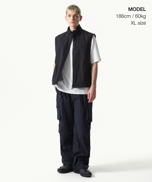 MUSINSA STANDARD（ムシンサスタンダード）の「[シティレジャー] メッシュポケットベスト [ブラック]（ベスト・メンズ・その他・MEDIUM/LARGE/X-LARGE/XX-LARGE）」の3枚目の写真