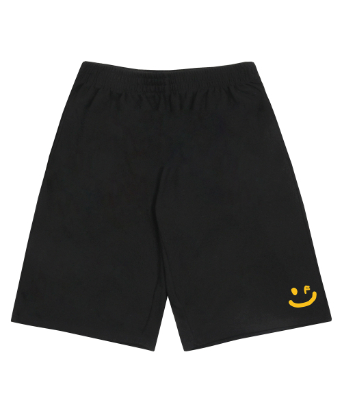 GRAVER（グレーバー）の「[ユニセックス]スモールドローイングスマイルバミューダトレーニングショートパンツ_ブラック（その他パンツ・レディース・ブラック・LARGE/MEDIUM）」の2枚目の写真