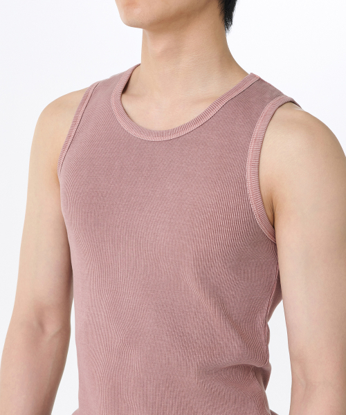 MUSINSA STANDARD（ムシンサスタンダード）の「ピグメントタンクトップ [スモークピンク]（Tシャツ/カットソー・メンズ・その他・SMALL/MEDIUM/LARGE/X-LARGE/XX-LARGE/XXX-LARGE）」の3枚目の写真