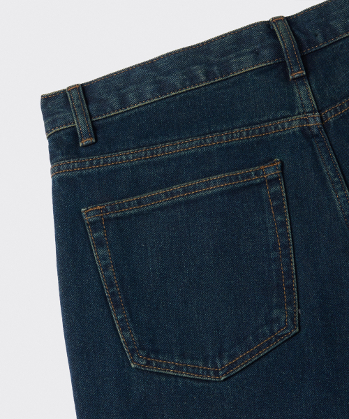 MUSINSA STANDARD（ムシンサスタンダード）の「ストレートデニムパンツ [ダークブルー]（デニムパンツ・メンズ・その他・28/29/32/30/31/33/26/27/40/38/42/36/34）」の7枚目の写真