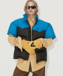 NOHANT（ノアン）の「COLOR BLOCK SHORT SLEEVE PADDING BLUE（ダウンジャケット/コート）」