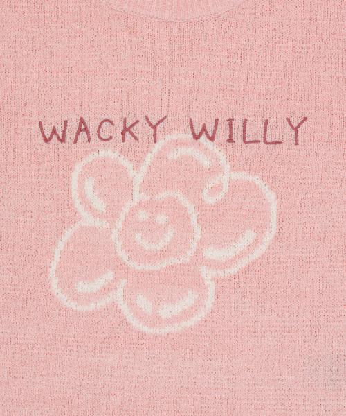 Wacky WiLLy(ワッキーウィリー)の「ウィメンズリリーグラフィック半袖ニットピンク(ニット/セーター・レディース・その他・SMALL/MEDIUM)」の4枚目の写真