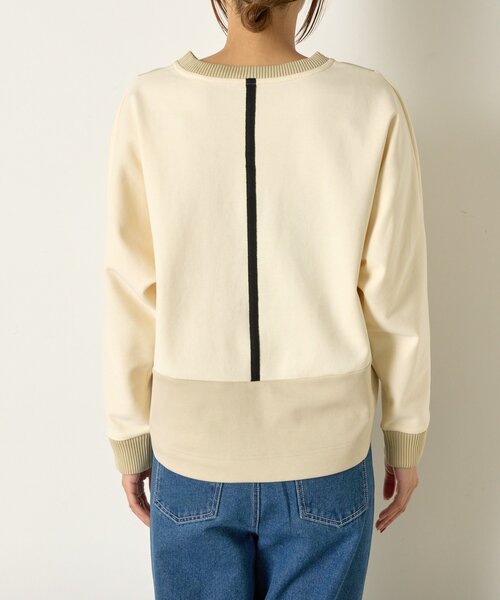 Jena espace merveilleux（ジェナ　エスパスメルヴェイユ）の「配色ドルマンダンボールカットソー（Tシャツ/カットソー・レディース・アイボリー/グレー/チャコールグレー・FREE）」の15枚目の写真