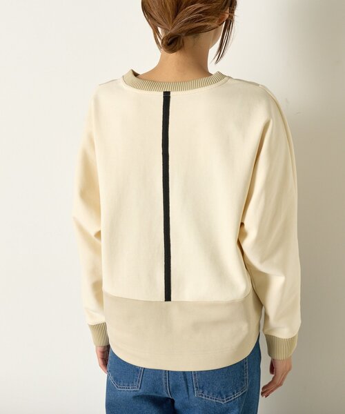 Jena espace merveilleux（ジェナ　エスパスメルヴェイユ）の「配色ドルマンダンボールカットソー（Tシャツ/カットソー・レディース・アイボリー/グレー/チャコールグレー・FREE）」の16枚目の写真