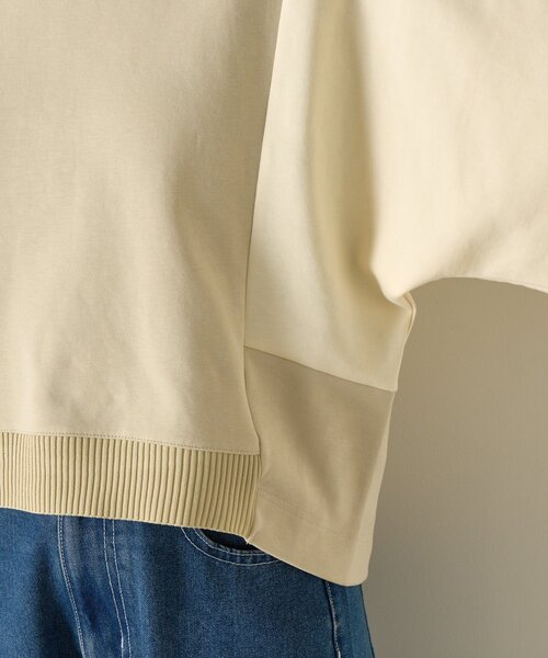 Jena espace merveilleux（ジェナ　エスパスメルヴェイユ）の「配色ドルマンダンボールカットソー（Tシャツ/カットソー・レディース・アイボリー/グレー/チャコールグレー・FREE）」の21枚目の写真
