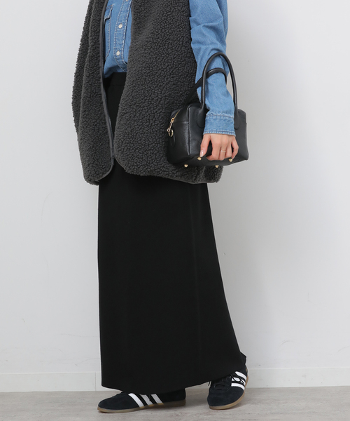 JOURNAL STANDARD relume（ジャーナルスタンダード　レリューム）の「《WEB + 一部店舗限定》ウォッシャブルミラノリブIラインスカート（スカート・レディース・チャコールグレー/ブラック/ブラウン・FREE）」の10枚目の写真