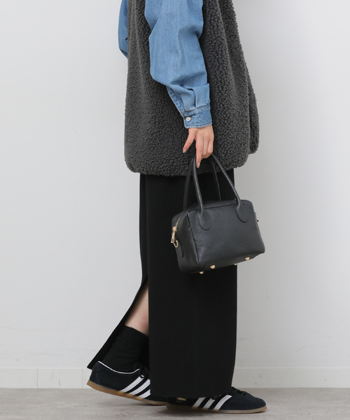 JOURNAL STANDARD relume（ジャーナルスタンダード　レリューム）の「《WEB + 一部店舗限定》ウォッシャブルミラノリブIラインスカート（スカート・レディース・チャコールグレー/ブラック/ブラウン・FREE）」の12枚目の写真