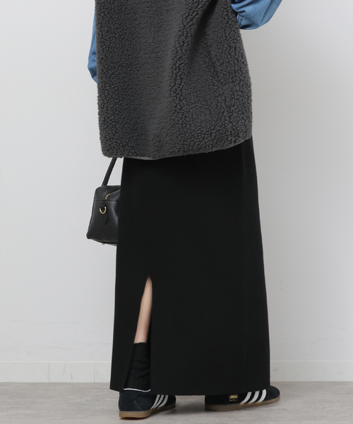 JOURNAL STANDARD relume（ジャーナルスタンダード　レリューム）の「《WEB + 一部店舗限定》ウォッシャブルミラノリブIラインスカート（スカート・レディース・チャコールグレー/ブラック/ブラウン・FREE）」の13枚目の写真