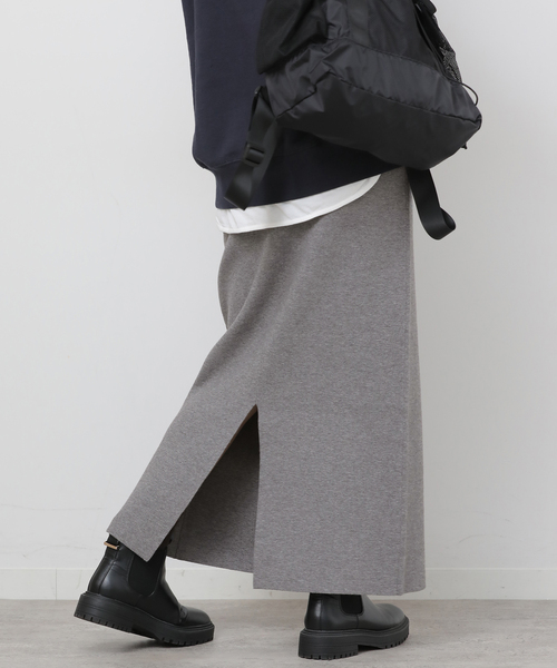JOURNAL STANDARD relume（ジャーナルスタンダード　レリューム）の「《WEB + 一部店舗限定》ウォッシャブルミラノリブIラインスカート（スカート・レディース・チャコールグレー/ブラック/ブラウン・FREE）」の20枚目の写真
