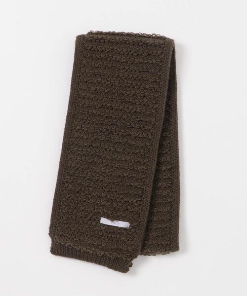 SMELLY（スメリー）の「コンパクトニットマフラー（マフラー・レディース・ベージュ/ブラウン/ブルー・-）」の6枚目の写真