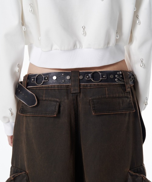 JOSE MOON(ジョゼムーン)の「JOSE MOON BELT SV/ジョゼムーンベルト(ベルト・レディース・ブラック・FREE)」の3枚目の写真