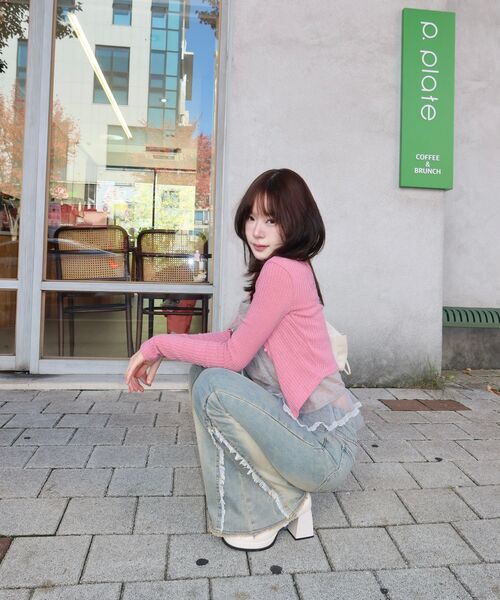 ZEROPLANET（ゼロプラネット）の「シュラウォッシングブーツカットデニムパンツ [ライトブルー]（デニムパンツ・レディース・ブルー・SMALL/MEDIUM）」の8枚目の写真