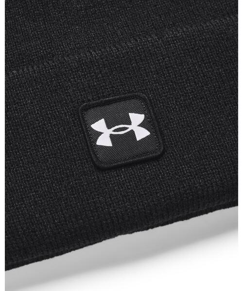 UNDER ARMOUR（アンダーアーマー）の「UAハーフタイム カフ ビーニー（ライフスタイル/メンズ/レディース）（キャップ・レディース・ブラック・ONESIZE）」の2枚目の写真