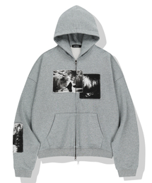 NOT4NERD（ノットフォーナード）の「Cemetery Patch Hood Zip Up - Grey（パーカー）」