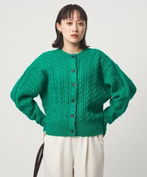 【美品✨】グリーンレーベルリラクシング カシミヤ100% カーディガン 40 green label relaxing / グリーンレーベル リラクシング （レディース