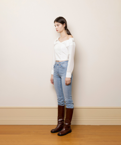NOT YOUR ROSE（ノットユアローズ）の「イネスシャツビスチェ (ホワイト)（シャツ/ブラウス・レディース・その他・MEDIUM/SMALL）」の3枚目の写真