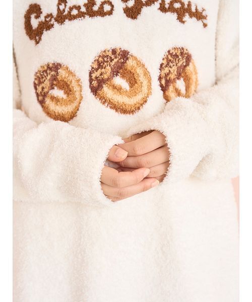 セール】ドーナツジャガードプルオーバー（ルームウェア/パジャマ