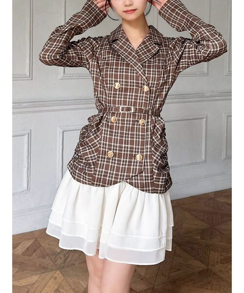 RESEXXY（リゼクシー）の「ヘムフリルテーラードミニワンピース