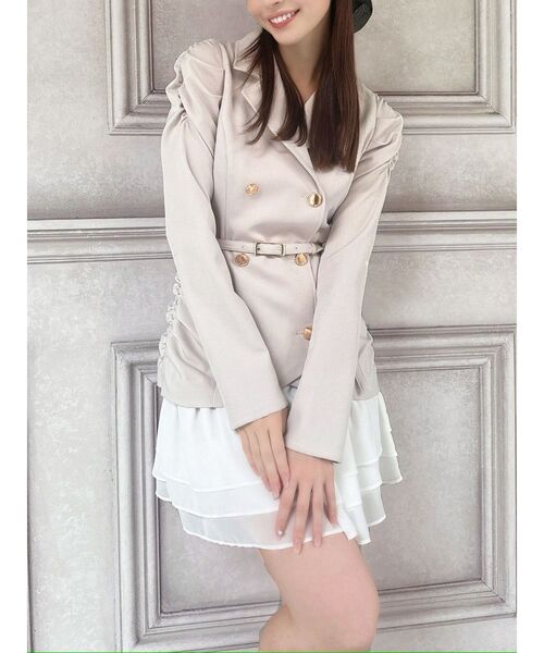 RESEXXY（リゼクシー）の「ヘムフリルテーラードミニワンピース