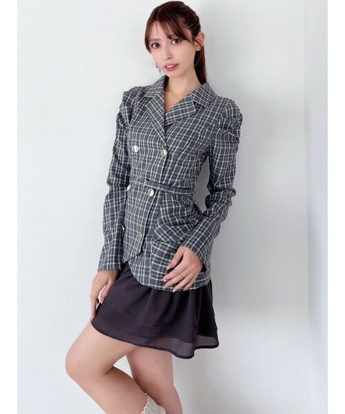 RESEXXY（リゼクシー）の「ヘムフリルテーラードミニワンピース