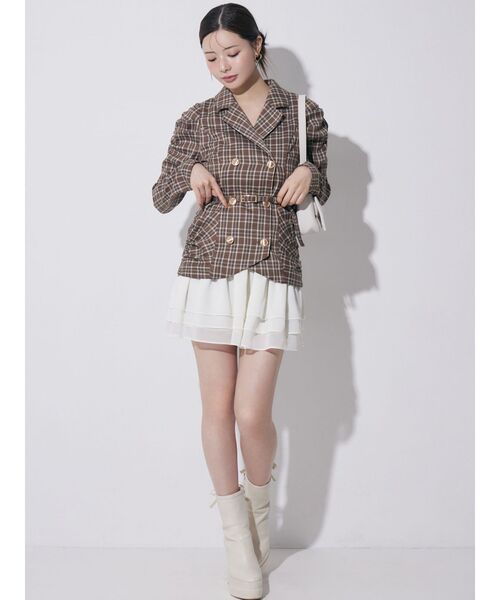 RESEXXY（リゼクシー）の「ヘムフリルテーラードミニワンピース