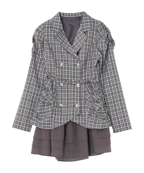 RESEXXY（リゼクシー）の「ヘムフリルテーラードミニワンピース