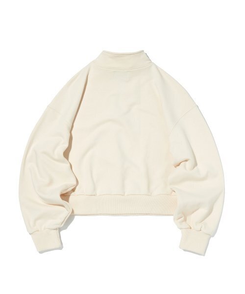 suade（スエード）の「HALF ZIP UP [IVORY]（スウェット・レディース・その他・FREE）」の2枚目の写真