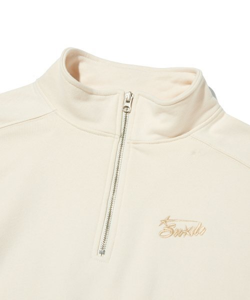 suade（スエード）の「HALF ZIP UP [IVORY]（スウェット・レディース・その他・FREE）」の3枚目の写真