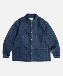 ESPIONAGE | Denim Coverall Shirt Jacket Mid Indigo(シャツ/ブラウス)