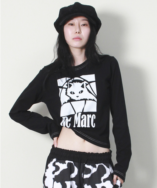 DEMARC(ドゥマーク)の「ブラックキャットステッチセミクロップ長袖Tシャツブラック(Tシャツ/カットソー・レディース・その他・MEDIUM/LARGE)」の17枚目の写真