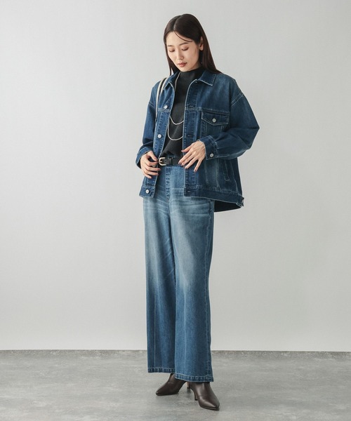 GLOBAL WORK（グローバルワーク）の「フワフワHugmeハイネックチュニック/581165（ニット/セーター・レディース・チャコールグレー/グレー/ダークブラウン/ライトグリーン/ライトベージュ/ブラック・MEDIUM/LARGE）」の12枚目の写真