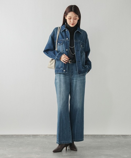 GLOBAL WORK（グローバルワーク）の「フワフワHugmeハイネックチュニック/581165（ニット/セーター・レディース・チャコールグレー/グレー/ダークブラウン/ライトグリーン/ライトベージュ/ブラック・MEDIUM/LARGE）」の11枚目の写真