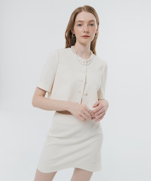 SILN(シルン)の「Tweed mini skirt (IVORY)(スカート・レディース・その他・MEDIUM/SMALL)」の1枚目の写真