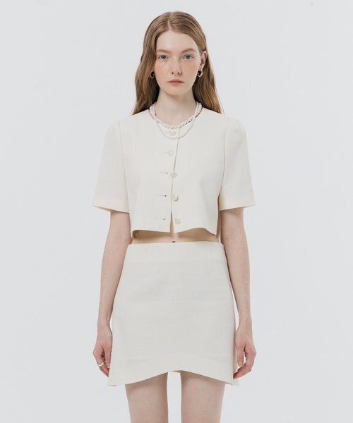 SILN(シルン)の「Tweed mini skirt (IVORY)(スカート・レディース・その他・MEDIUM/SMALL)」の2枚目の写真