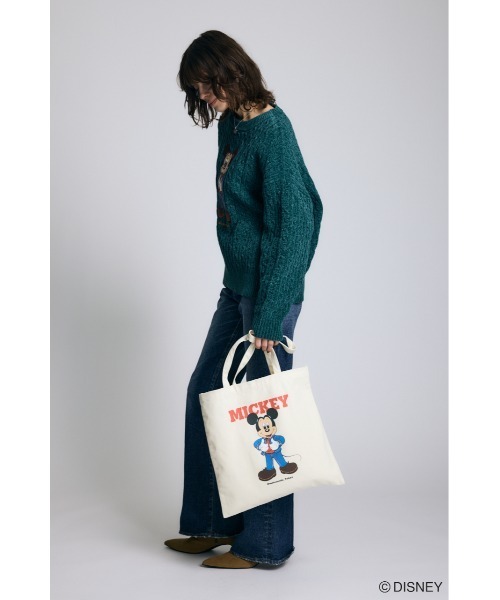 Disney SERIES CREATED by MUS(ディズニーシリーズクリエイテッドバイエムユーエス)の「MD OMTSD トートバッグ / MICKEY(トートバッグ・レディース・オフホワイト/ブラック・FREE)」の18枚目の写真