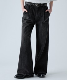 【VELNUS】【12oz】スラブ風セミワイドフレア デニムパンツ/Slab like semi-wide flare denim pants