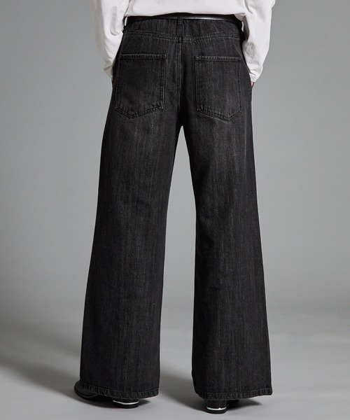 VELNUS(ベルナス)の「【VELNUS】【12oz】スラブ風セミワイドフレア デニムパンツ/Slab like semi-wide flare denim pants(デニムパンツ・メンズ・ブルー/ブラック・L/M/S)」の7枚目の写真