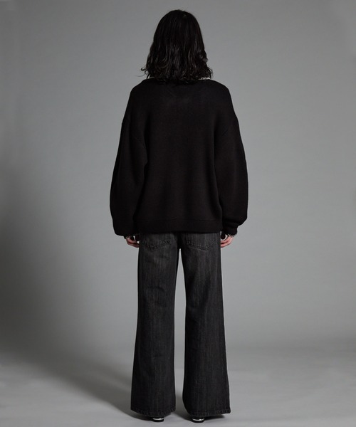 VELNUS(ベルナス)の「【VELNUS】【12oz】スラブ風セミワイドフレア デニムパンツ/Slab like semi-wide flare denim pants(デニムパンツ・メンズ・ブルー/ブラック・L/M/S)」の11枚目の写真