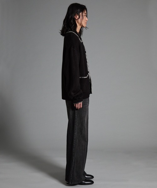 VELNUS(ベルナス)の「【VELNUS】【12oz】スラブ風セミワイドフレア デニムパンツ/Slab like semi-wide flare denim pants(デニムパンツ・メンズ・ブルー/ブラック・L/M/S)」の12枚目の写真