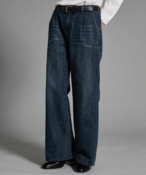 VELNUS(ベルナス)の「【VELNUS】【12oz】スラブ風セミワイドフレア デニムパンツ/Slab like semi-wide flare denim pants(デニムパンツ・メンズ・ブルー/ブラック・L/M/S)」の16枚目の写真