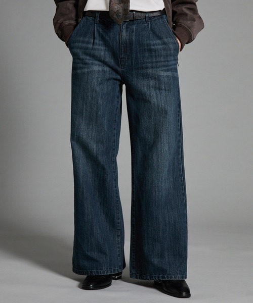 VELNUS(ベルナス)の「【VELNUS】【12oz】スラブ風セミワイドフレア デニムパンツ/Slab like semi-wide flare denim pants(デニムパンツ・メンズ・ブルー/ブラック・L/M/S)」の18枚目の写真