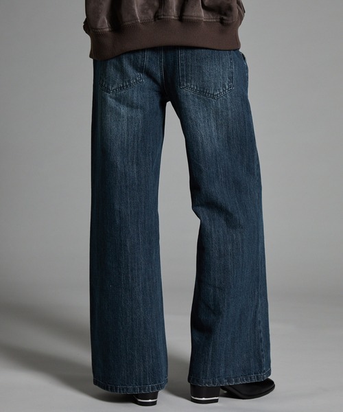VELNUS(ベルナス)の「【VELNUS】【12oz】スラブ風セミワイドフレア デニムパンツ/Slab like semi-wide flare denim pants(デニムパンツ・メンズ・ブルー/ブラック・L/M/S)」の19枚目の写真