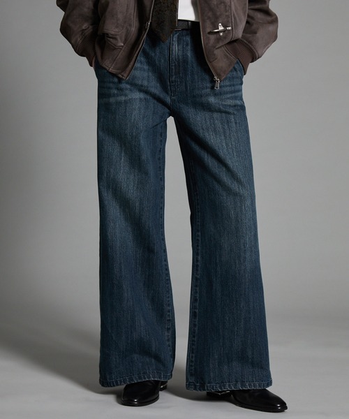 VELNUS(ベルナス)の「【VELNUS】【12oz】スラブ風セミワイドフレア デニムパンツ/Slab like semi-wide flare denim pants(デニムパンツ・メンズ・ブルー/ブラック・L/M/S)」の21枚目の写真