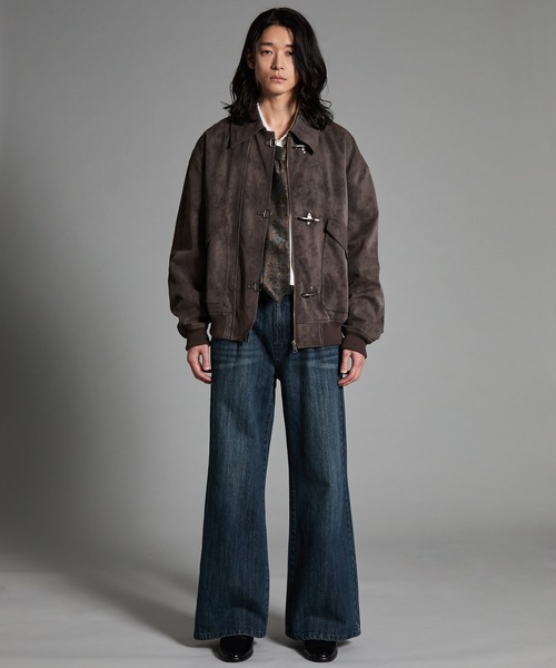VELNUS(ベルナス)の「【VELNUS】【12oz】スラブ風セミワイドフレア デニムパンツ/Slab like semi-wide flare denim pants(デニムパンツ・メンズ・ブルー/ブラック・L/M/S)」の22枚目の写真