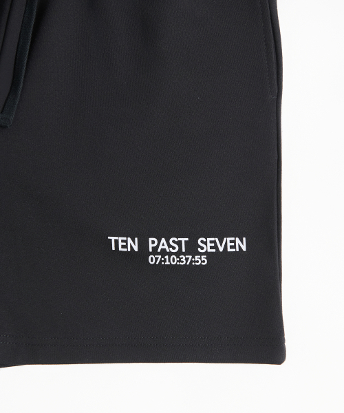 TEN PAST SEVEN(テン ファスト セブン)の「ロゴスウェットショーツ - ブラック(その他パンツ・メンズ・その他・SMALL/MEDIUM/LARGE)」の5枚目の写真