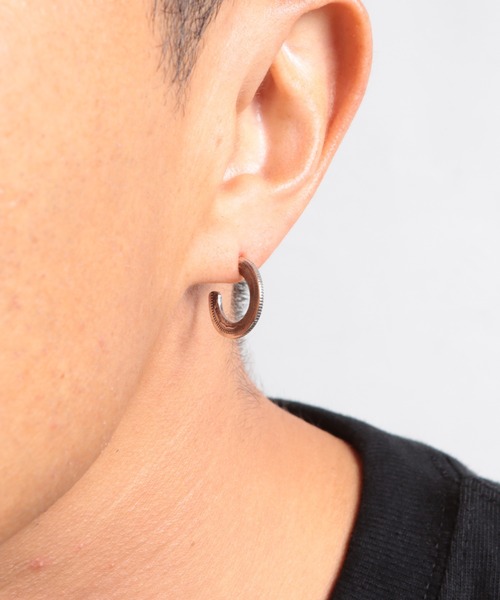 VIVIFY(ビビファイ)の「シルバー925/ピアス/50 Sen Coin Giza Edge Line Pierce(S) 古銭(ピアス(片耳用)・メンズ・シルバー・FREE)」の3枚目の写真