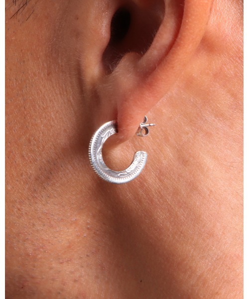 VIVIFY(ビビファイ)の「シルバー925/ピアス/50 Sen Coin Giza Edge Line Pierce(S) 古銭(ピアス(片耳用)・メンズ・シルバー・FREE)」の4枚目の写真