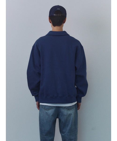 KIJUN MEN(キジュンメンズ)の「Crest Half Zip-Up Pullover Dusty Blue(スウェット・メンズ・その他・MEDIUM/LARGE/X-LARGE)」の4枚目の写真